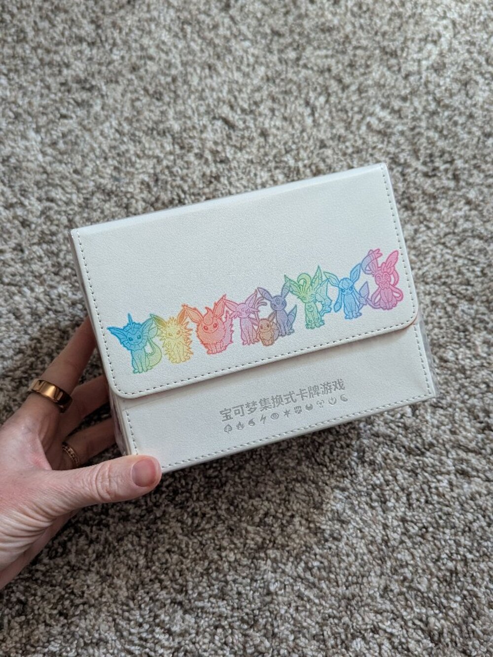 NEW Pokemon TCG Eeveelutions double deck box - Chinese exclusive rainbow
